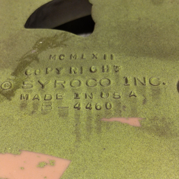 Rare Pair Vintage 1962 Syroco Flower Wall Hanging Plaque A-4460 & B-4460 Floral - Picture 9 of 10